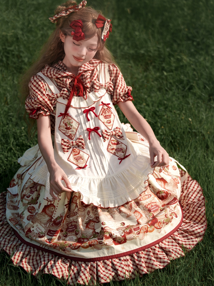 WF - Tomato Can - One-Piece Dress and Coordinate Pieces with Tomato Print