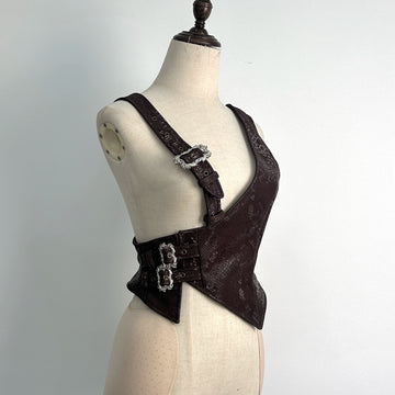 It will be shipped within three days after the spot order is placed. The page is irregular vest goth steampunk.