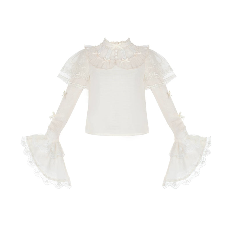 With PUJI - Giverny Spring - Lolita Dress Collection, High-waist Silhouette & Full Skirt detail view 11