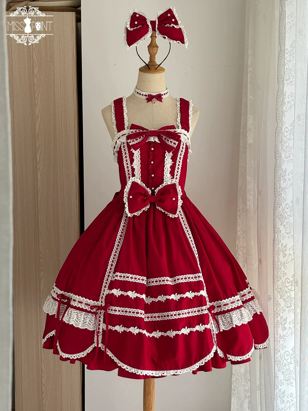 Vintage Petal Rabbit - Cotton Old School Lolita JSK Dress, Petal-shaped Hem (2XL L M S XL XS) 43136:769650