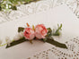 pink+green clips brooch