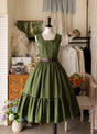 S / Robe salopette vert forêt