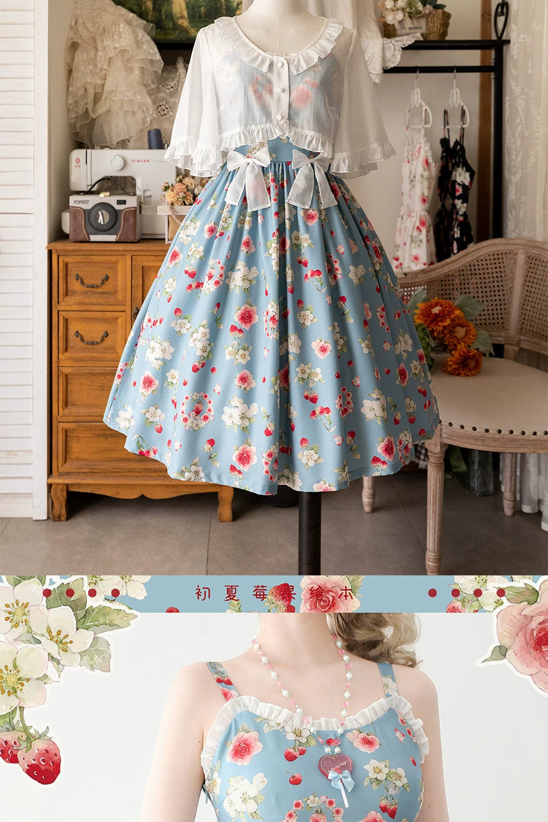 Forest Wardrobe - Early Summer Berry Storybook - Classic Lolita JSK Dress - 7