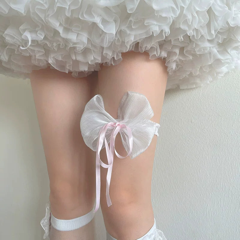 Sock Noble - Hello Kitty Crystal Layering - Crystal Socks with Foot Covers and Leg Ring Options