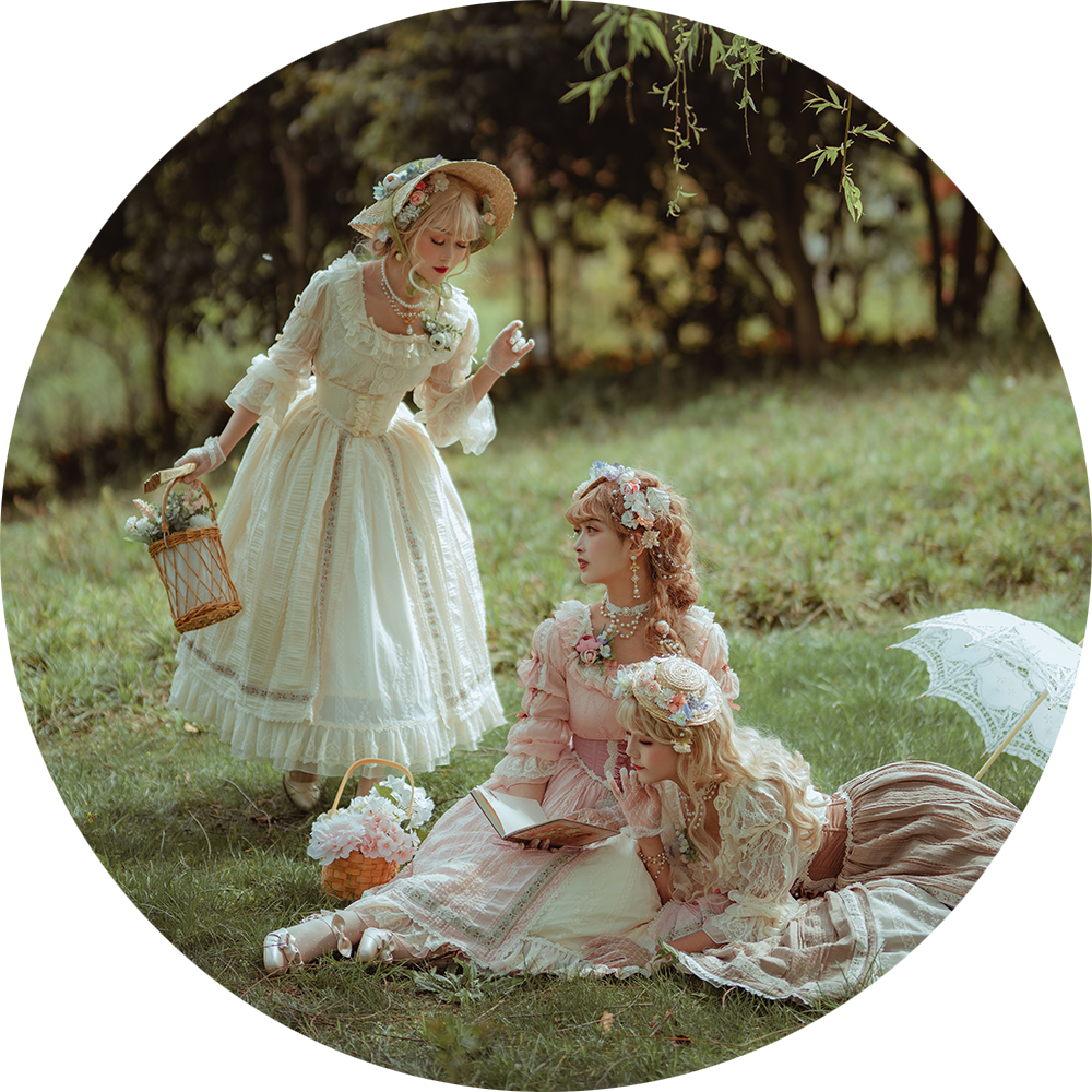 Miss Point - Sally's Garden - Lolita Flower Bow Lace Necklace