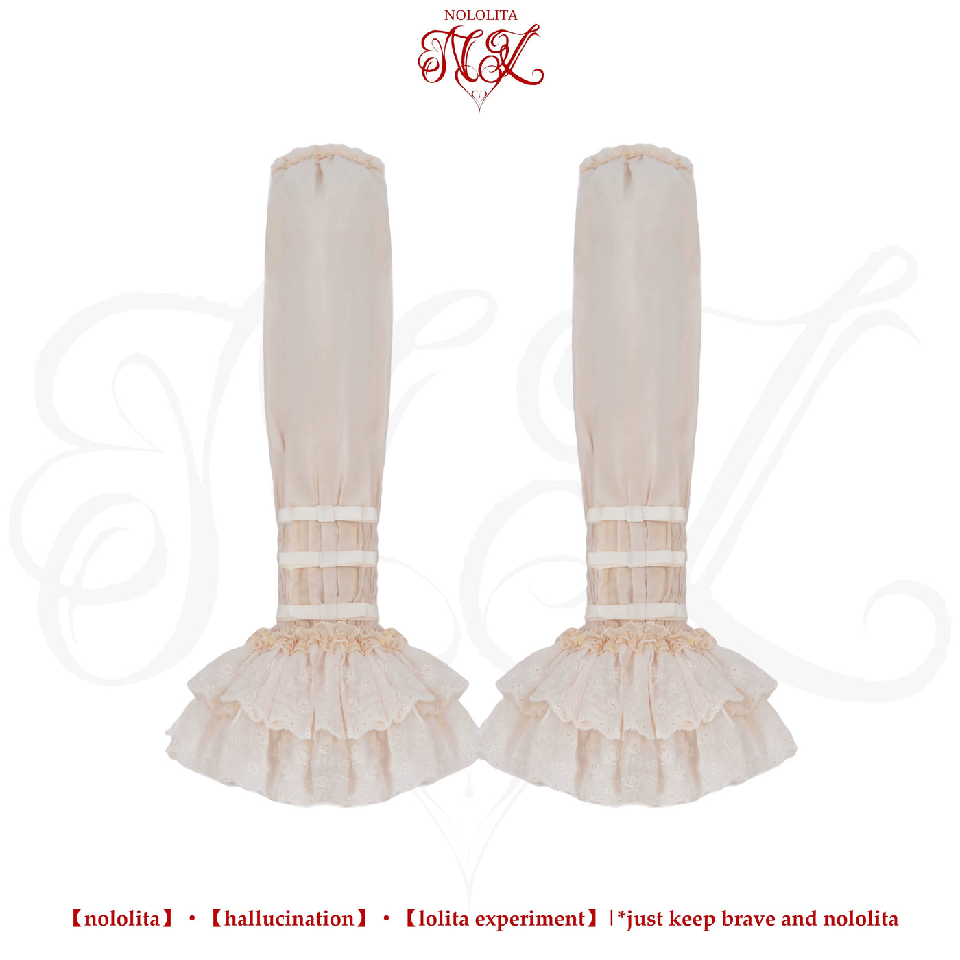 Nololita - Nightingale - Doll-Collar Blouse with Sleeve, Bow Tie and Lace Sock Options - option image