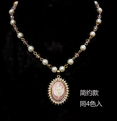 Rose of Sharon - Retro Lolita Necklace 4 Colors - Neckwear
