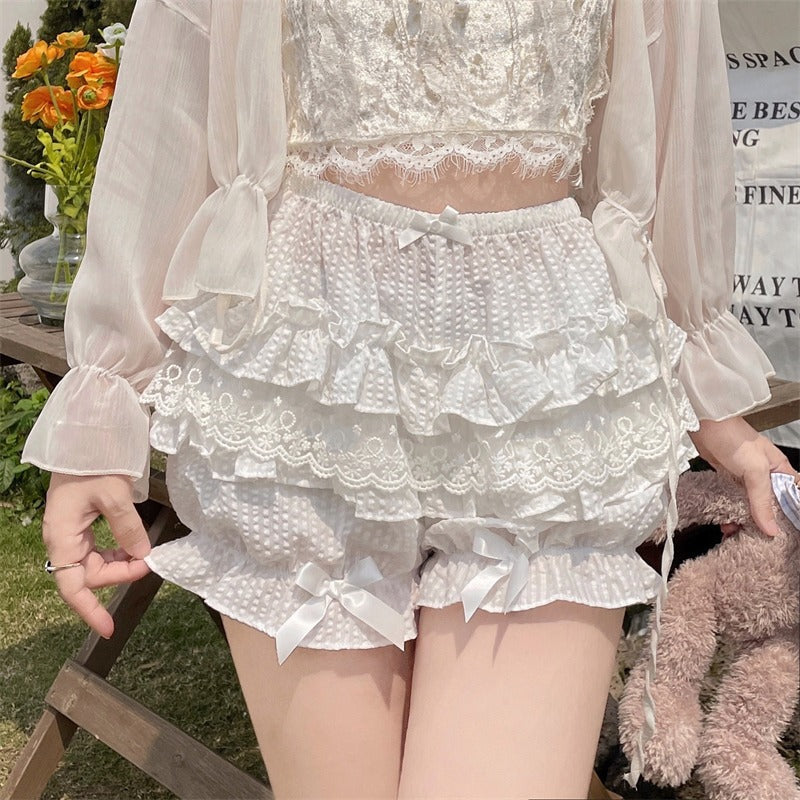Sugar Girl - Daily Lolita Bloomers - Lace Leggings for Summer Wear Other Surprise