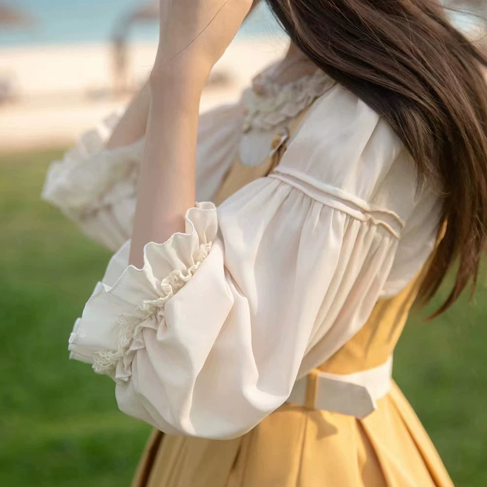 Birds in Flight - Embroidered Summer JSK Dress Set - detail view 12