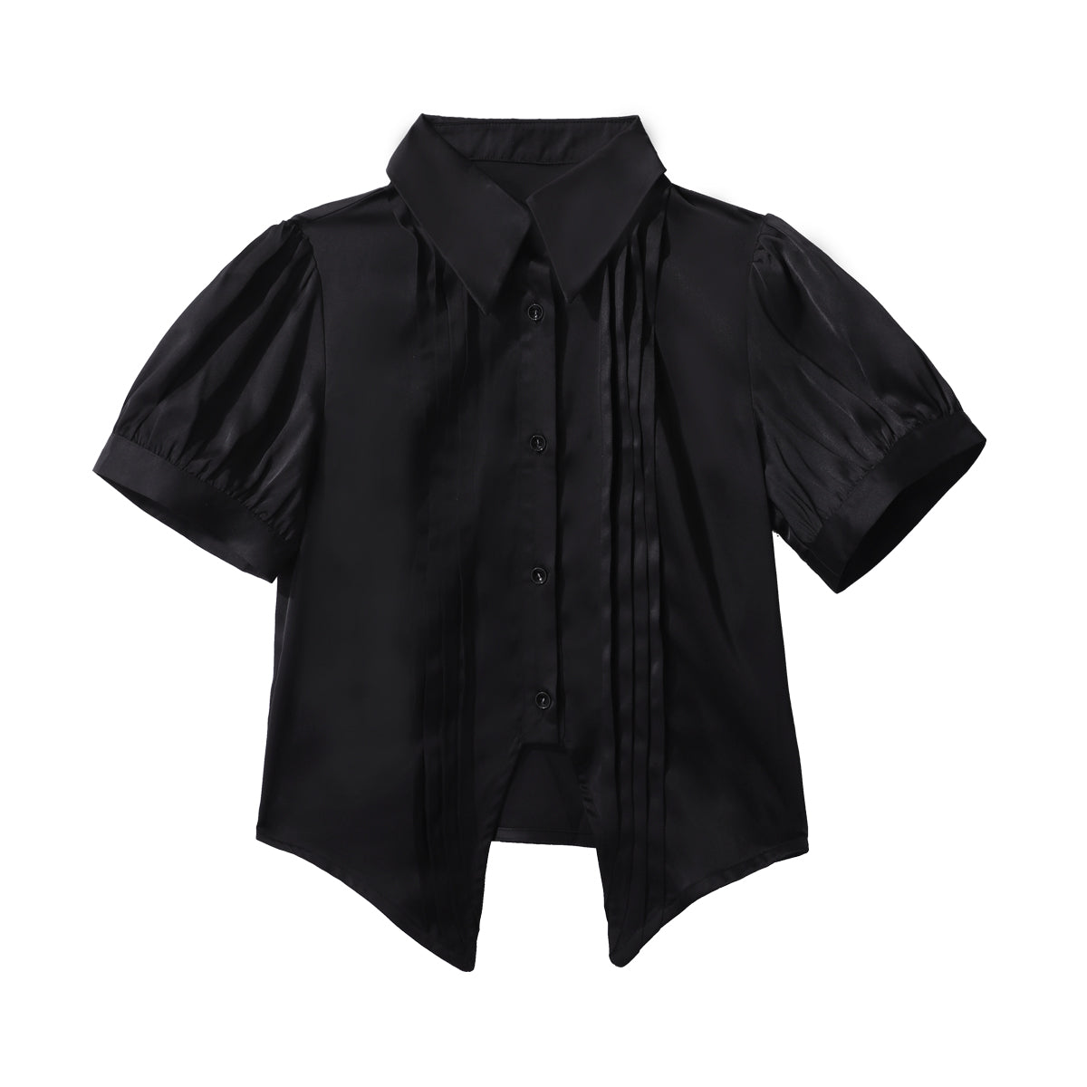 Mystique Melody - Ouji Lolita Irregular Shirt and Long Vest Set Short Sleeve Shirt Only S