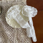 White lace socks, one pair / One Size
