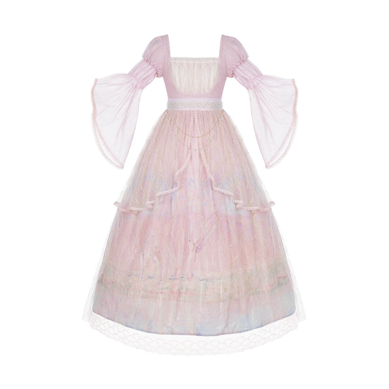 With PUJI - Giverny Spring - Lolita Dress Collection, High-waist Silhouette & Full Skirt detail view 8