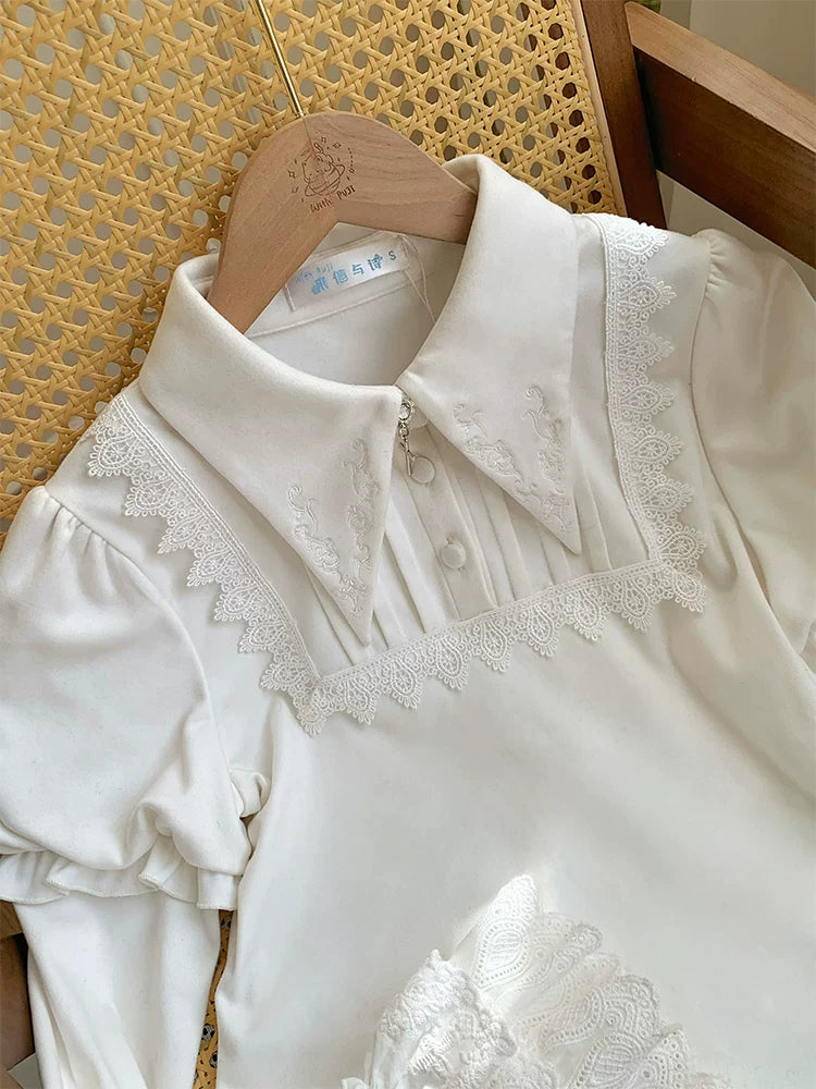 With PUJI - Pledge - Lolita Top, Knit Texture detail view 4