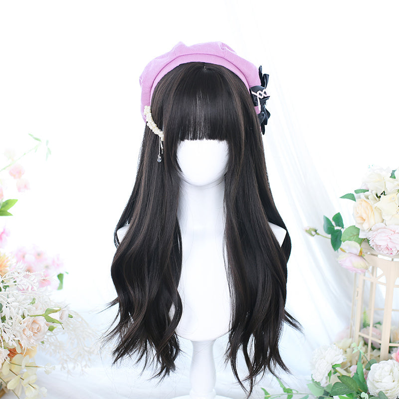 Dalao Home - Lolita Long Curly Natural Cold - Brown Wig Wig