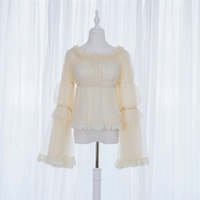 Huaxia Cat - Unicorn - Pale Blue Unicorn-Print JSK Dress - Inner Top / S