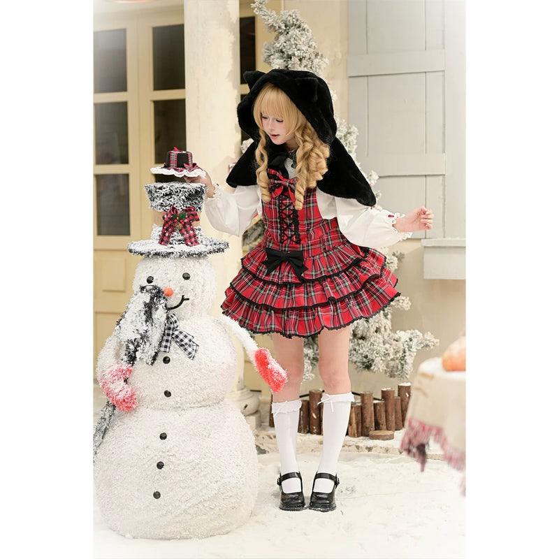 Dear Dolls Christmas Velvet Tiered JSK & Cat Cape Options — additional product view