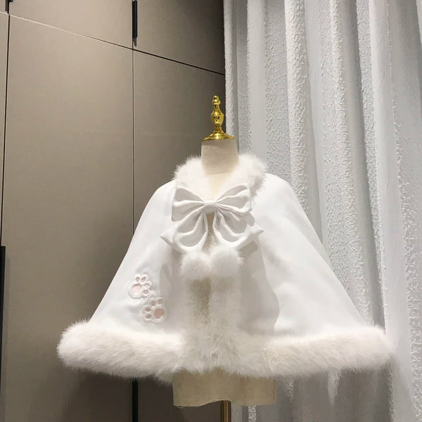 Meow Sleep Island Kitty Paw Fleece-Lined Lolita Cape — additional product view