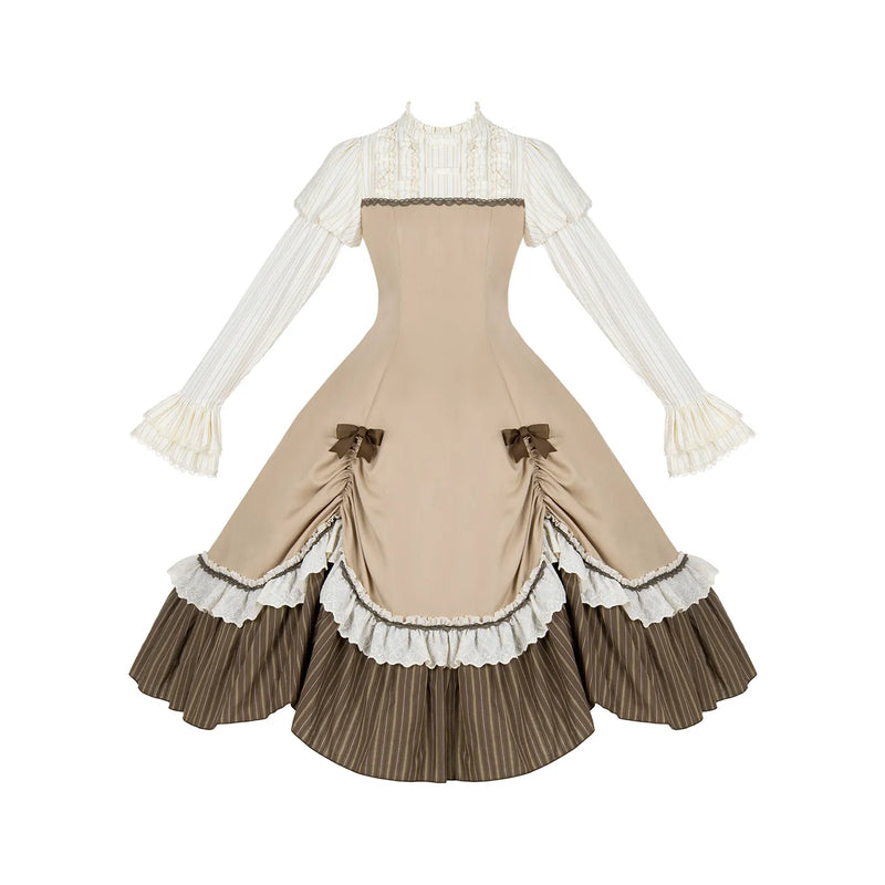 With PUJI - The Doctrine of Truth - Preppy Lolita OP Dress detail view 9