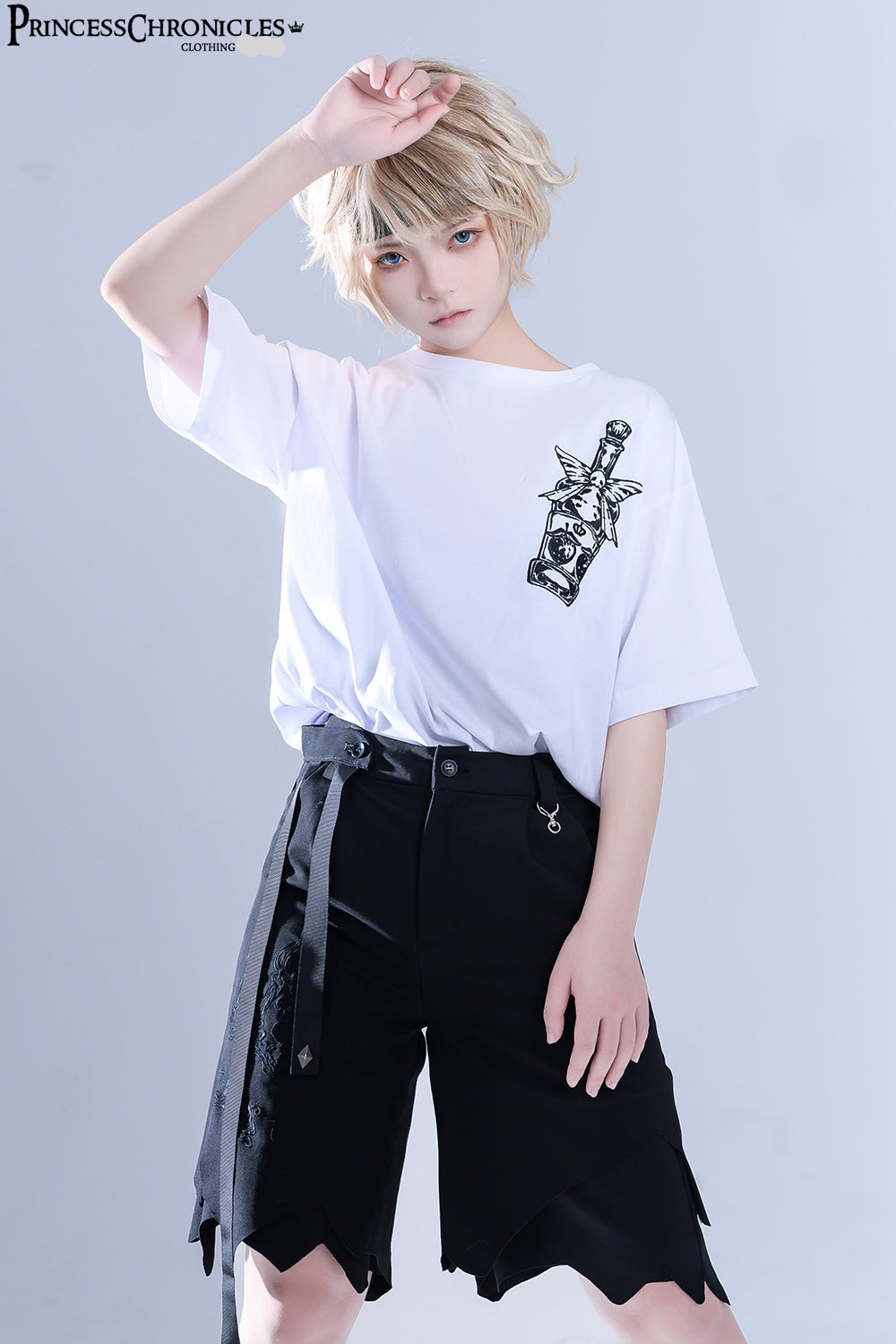 Princess Chronicles - Ouji Lolita Irregular Hem Black - Shorts Other Surprise