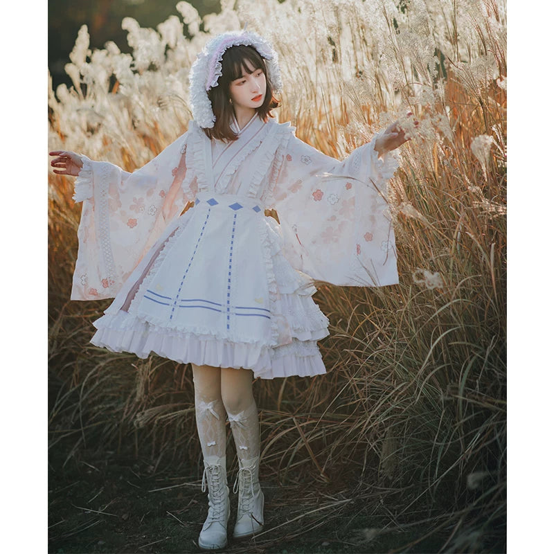 With PUJI - Xiaochunrihe - Wa Lolita OP Dress detail view 3