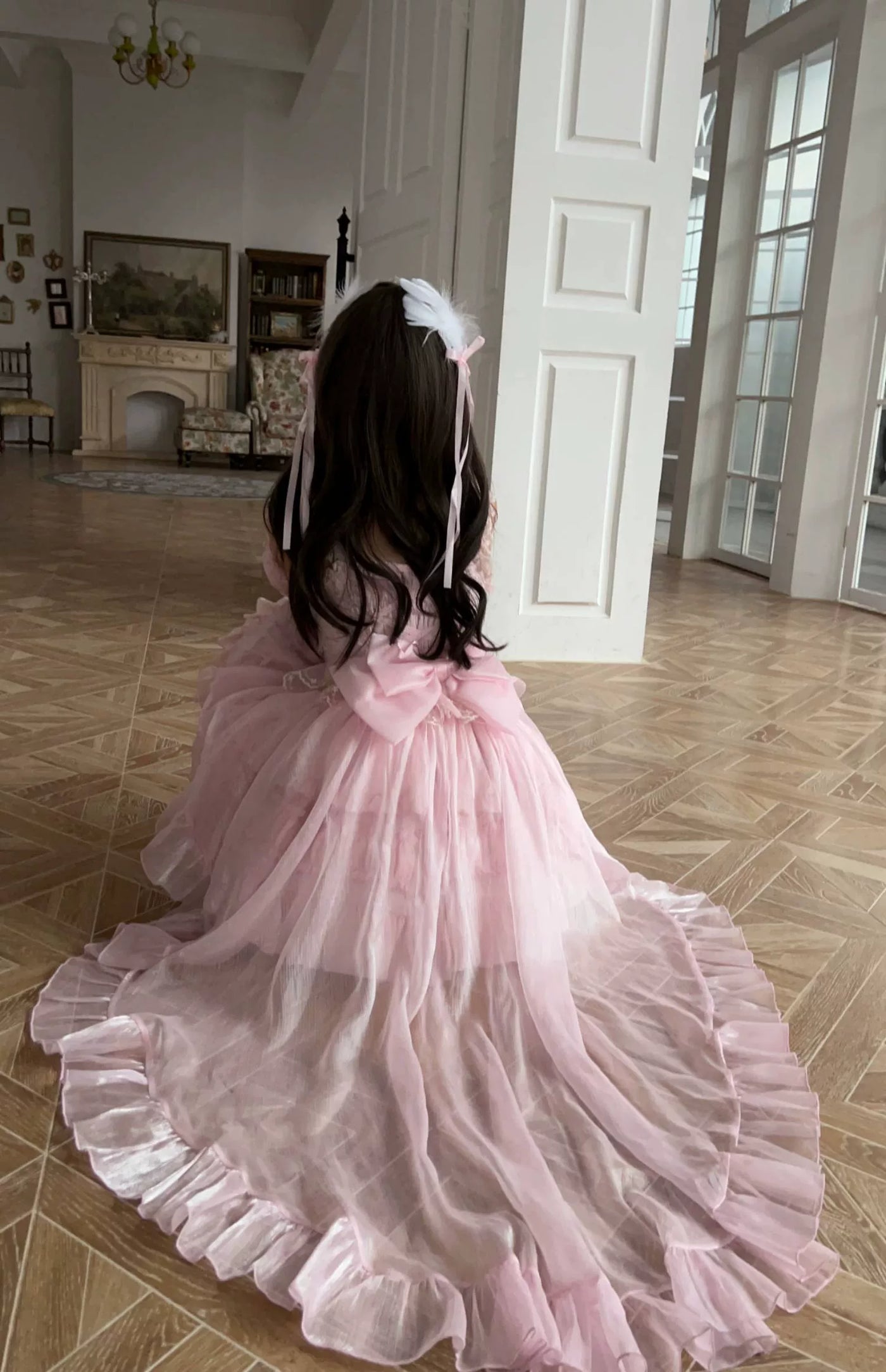 Rose Tale - Sweet Lolita Accessories Summer Trailing Short Sleeves KC One Size Pink trailing