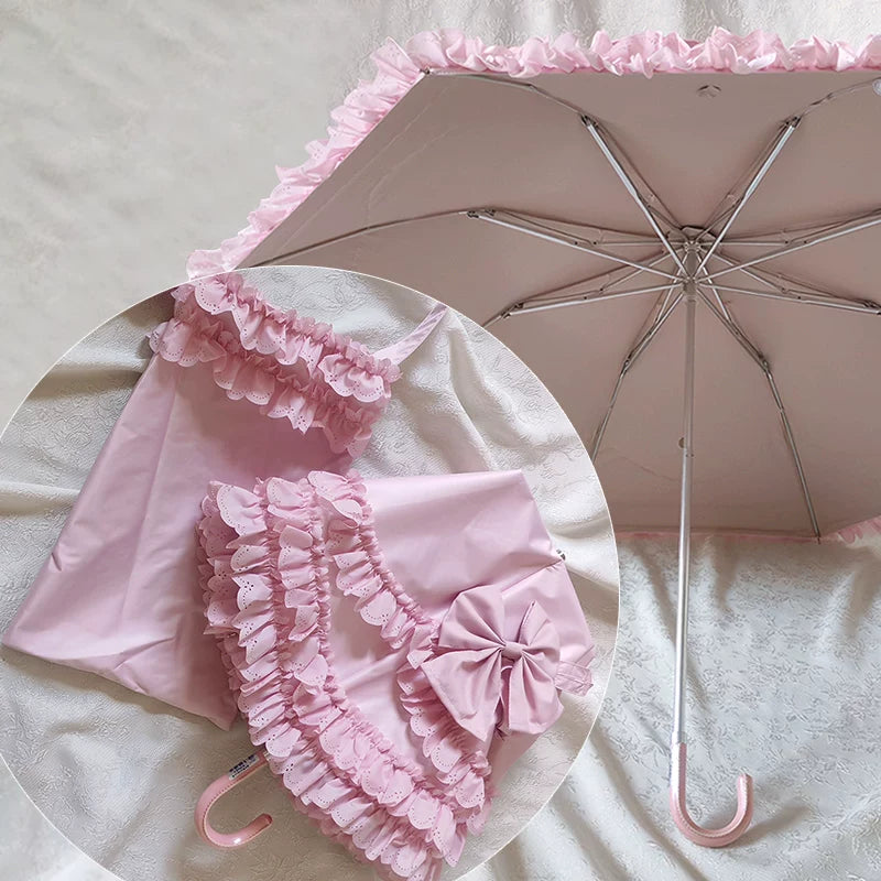 Independent Brand - Tiered Lace Two-Fold Lolita Parasol - product image 4