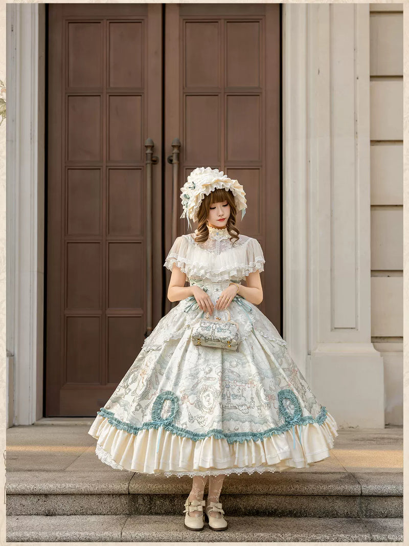 City Above Clouds - Banquet in the Clouds - OP dress with an Edwardian collar
