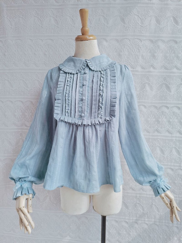Yilia - J-fashion Ruffle Cotton Lolita - Blouse Innerwear