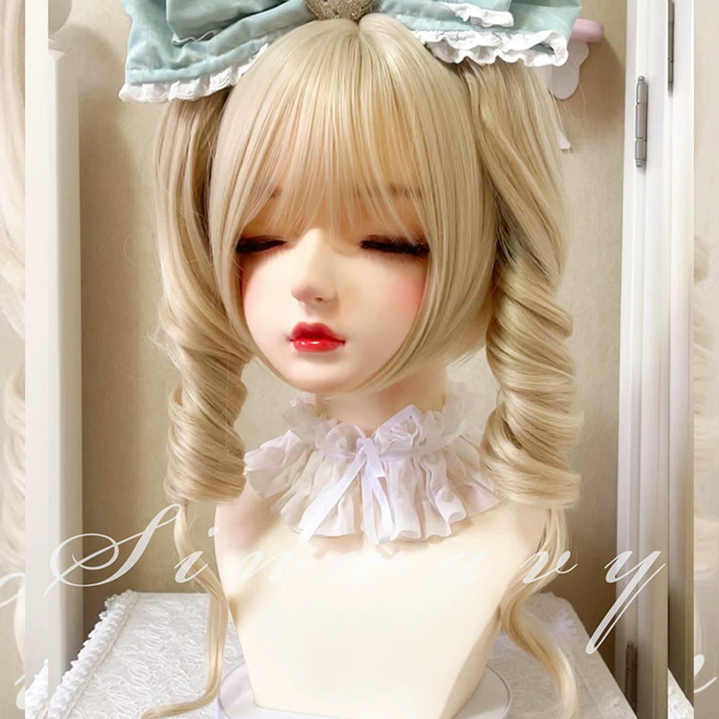 Sinwavy golden detachable Lolita ponytail hairpieces - view 3