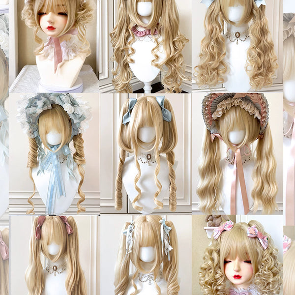 Sinwavy golden detachable Lolita ponytail hairpieces - view 1