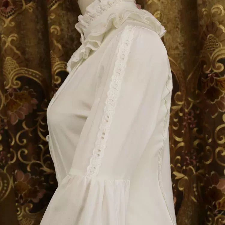 Sweetheart Dream Machine - Shape-Shifting Siren - Ruffle-Cuff Flare-Sleeve Blouse
