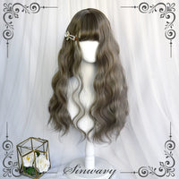 Sinwavy - Shepherd Girl - Versatile Voluminous Wool-Curl Wig with Air Fringe - Aoki Flaxen