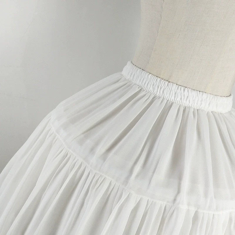 Krncrlo - Adjustable Lolita Hoop Puffy - Petticoat, 17.7" (45 cm) Petticoat