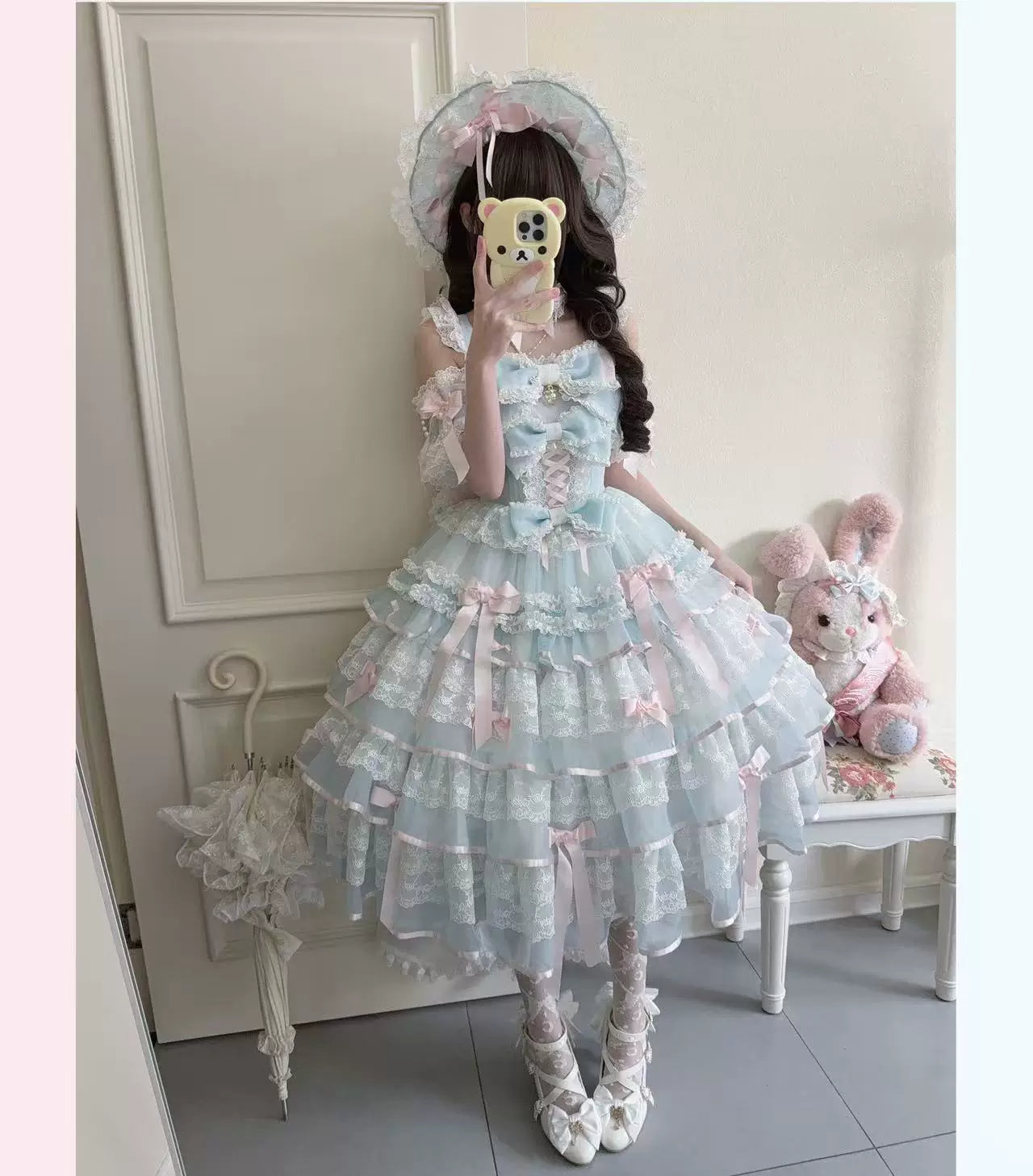 PS Original - Sakura Snow Love Melody - Pastel pink Sweet Lolita