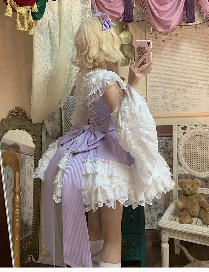 Alice Girl - Arrogant Miss - Sweet Lolita Trailing Large Bow with Long Ribbons