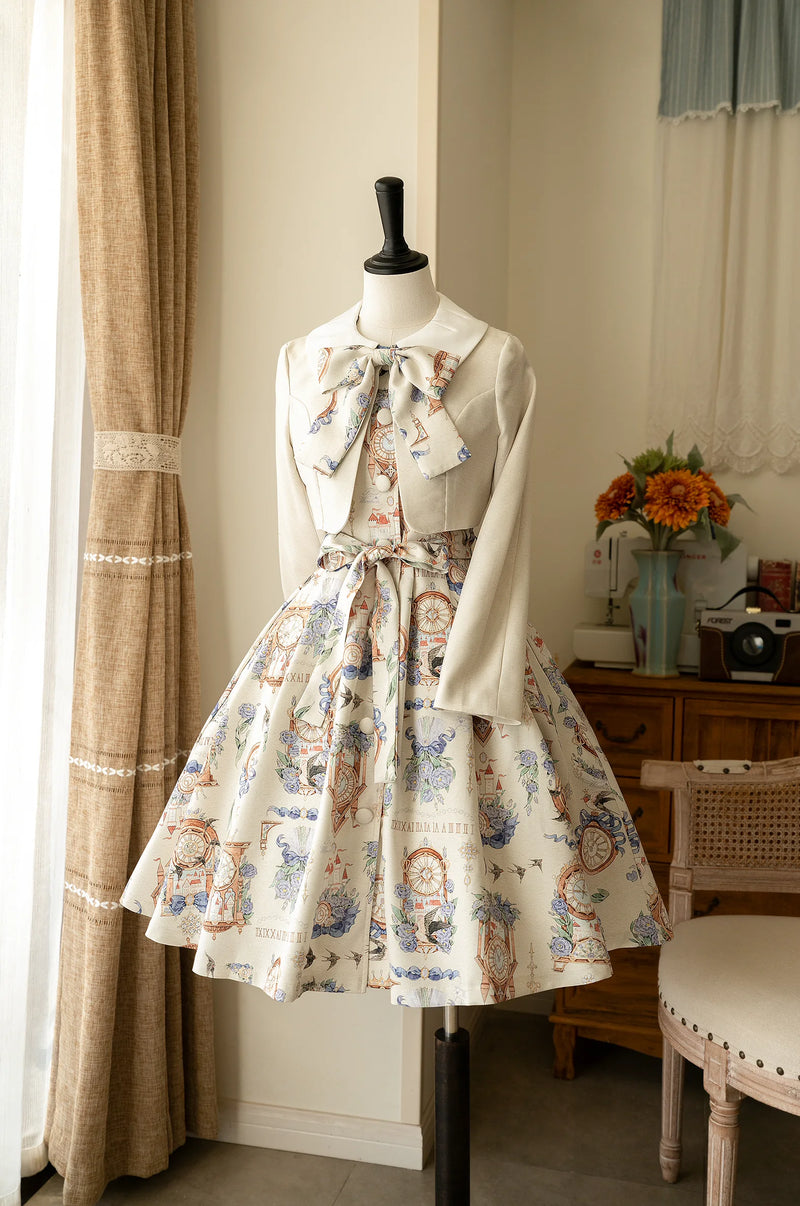 Forest Wardrobe - Eternal Echo - Printed OP Dress and Jacket Set - 8