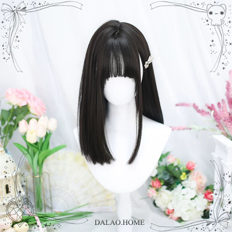 Dalao Home 414 long black tea straight wig - view 5