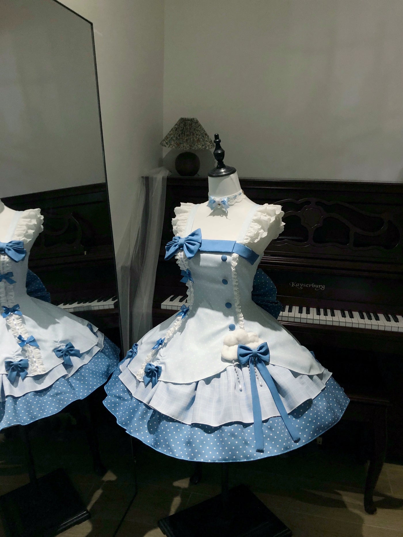 Sweetheart Dream - Glass Bottle - Blue JSK Dress Full Set