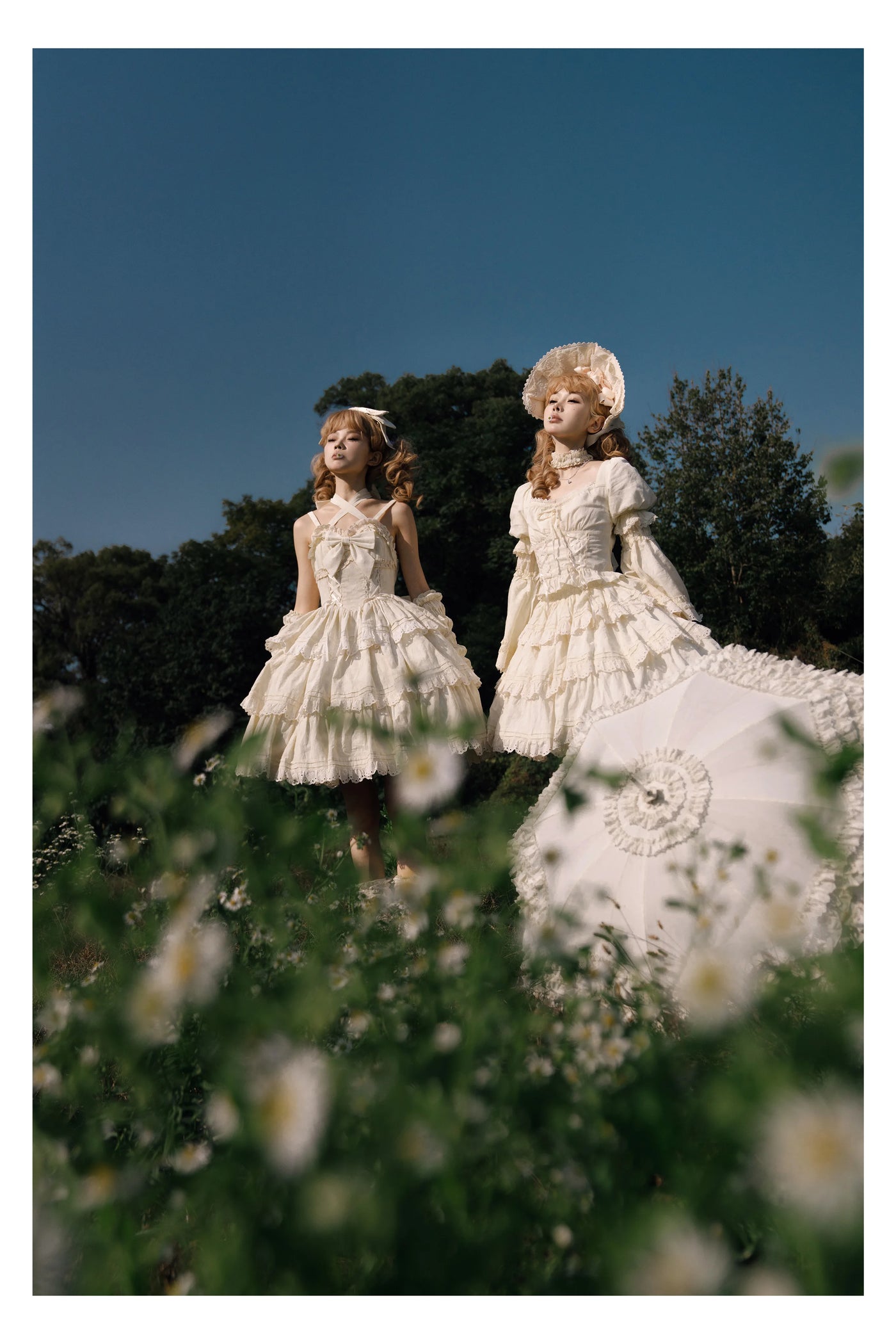 WF - Doll-Sense Solid Lolita Dress - Solid-color cotton Lolita dress