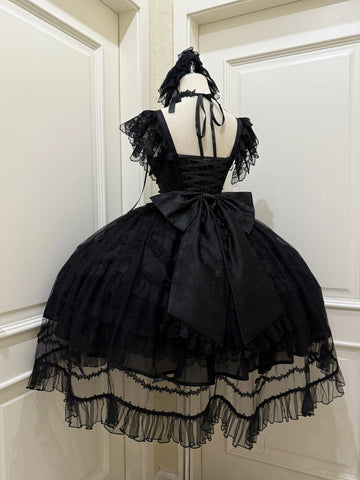 White Sugar Girl - Eternal Vow - JSK with a Layered Lace Skirt