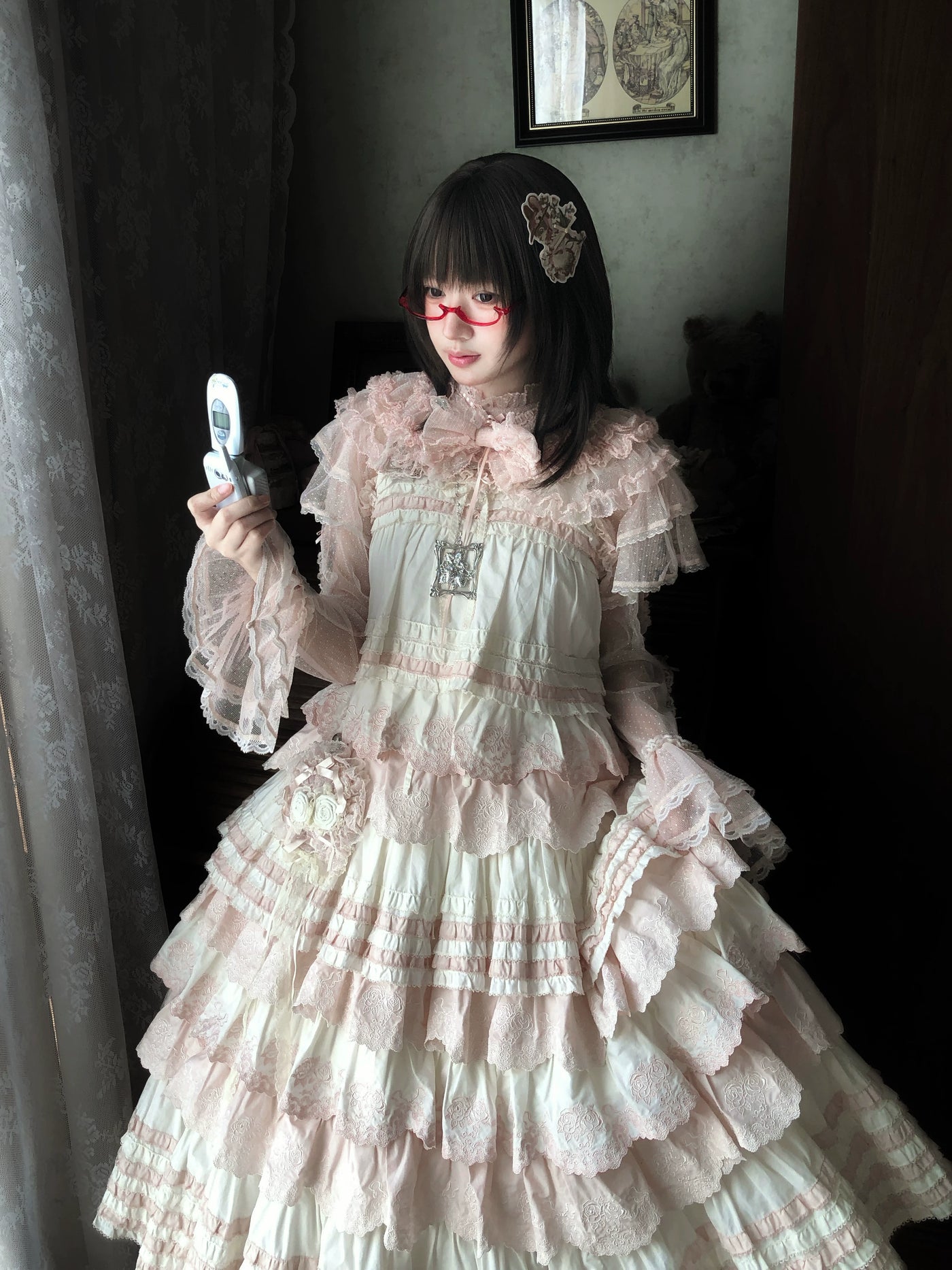 WF - Dessert Rabbit - OP/JSK with Coordinate Pieces and Embroidered Rabbit Motif