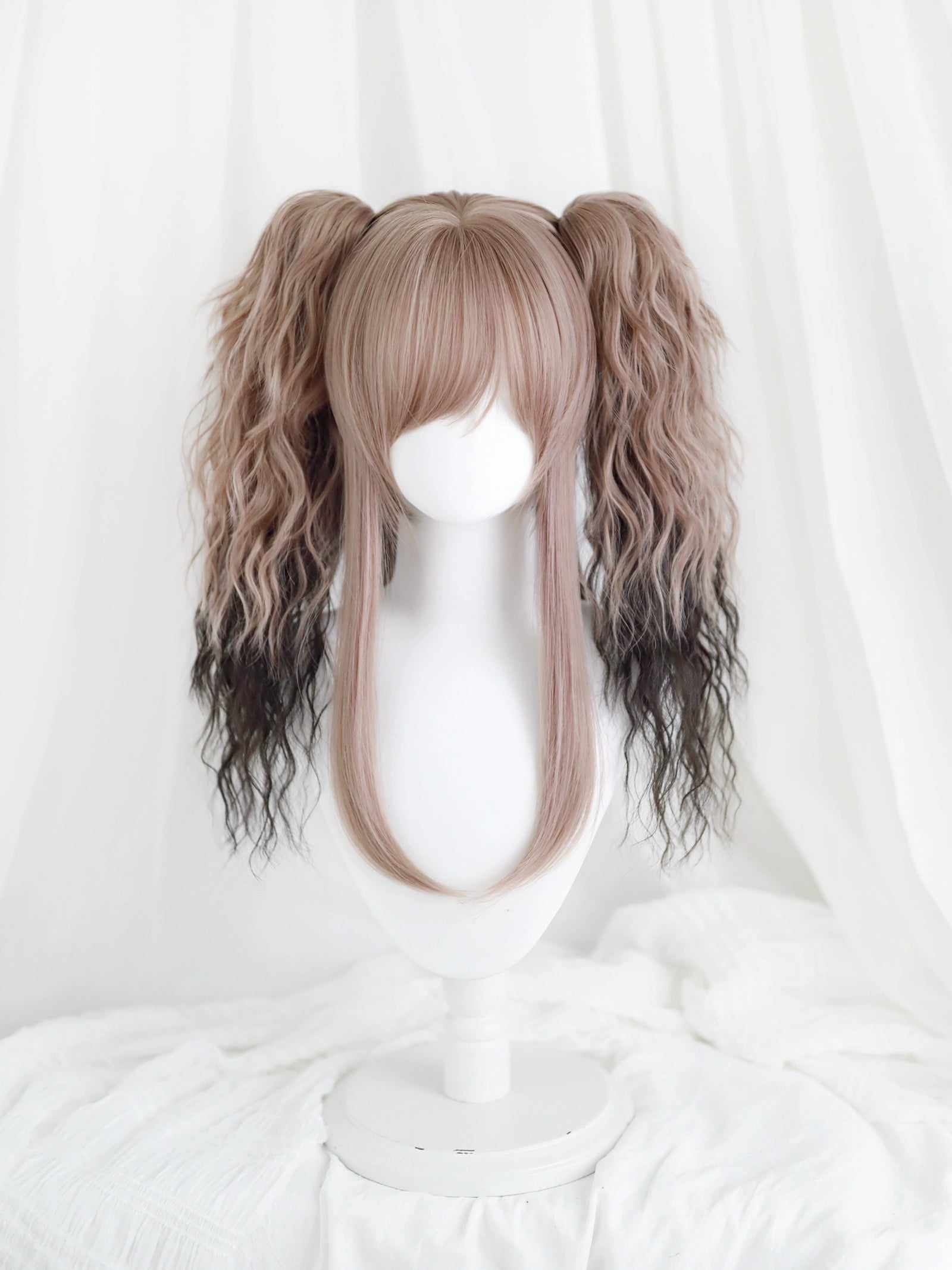 Spot MONKEEP Monkey Bajia, incredible sweetheart, retro Y2K fluffy big tiger clip Lolita original wig