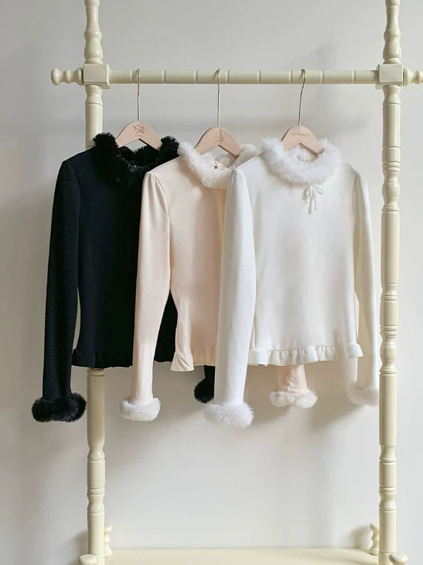 With PUJI - Bai Qiao - Lolita Top, Knit Texture product view