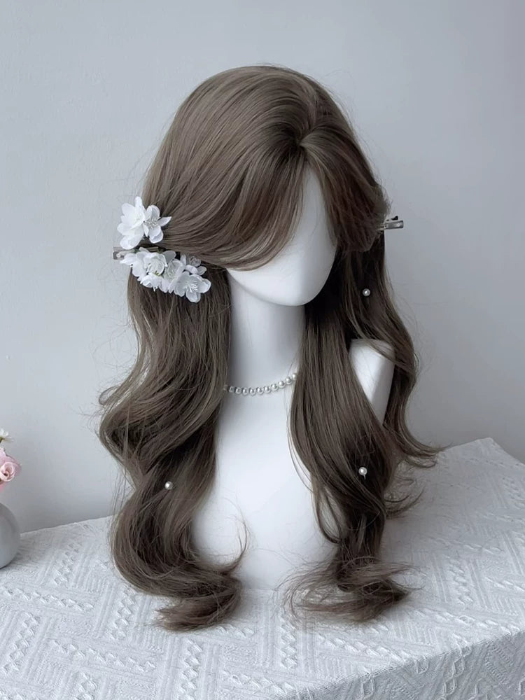 Kunkun Fish Anonymous Thoughts mint beige-brown curly wig - view 6