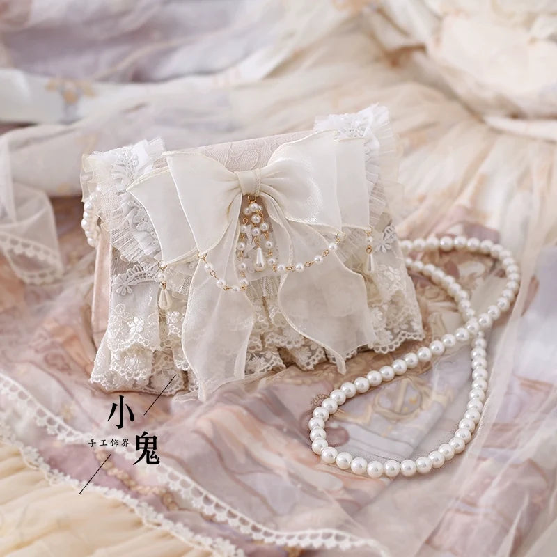 Xiaogui - Elegant Lolita Handbag Ivory Tea - Party Lolita Bag Bag