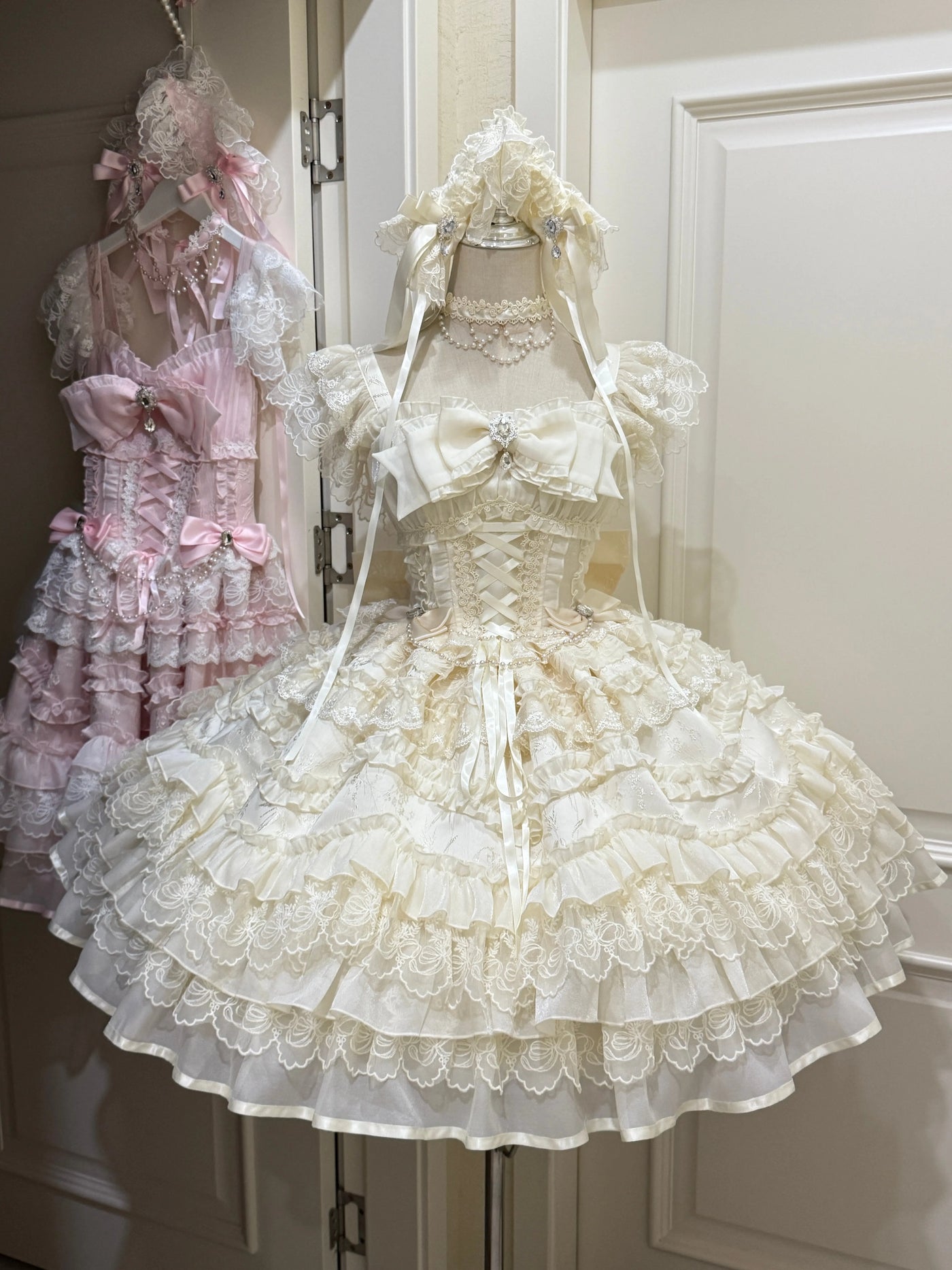 White Sugar Girl - Eternal Vow - Sweet lolita JSK with fitted corset