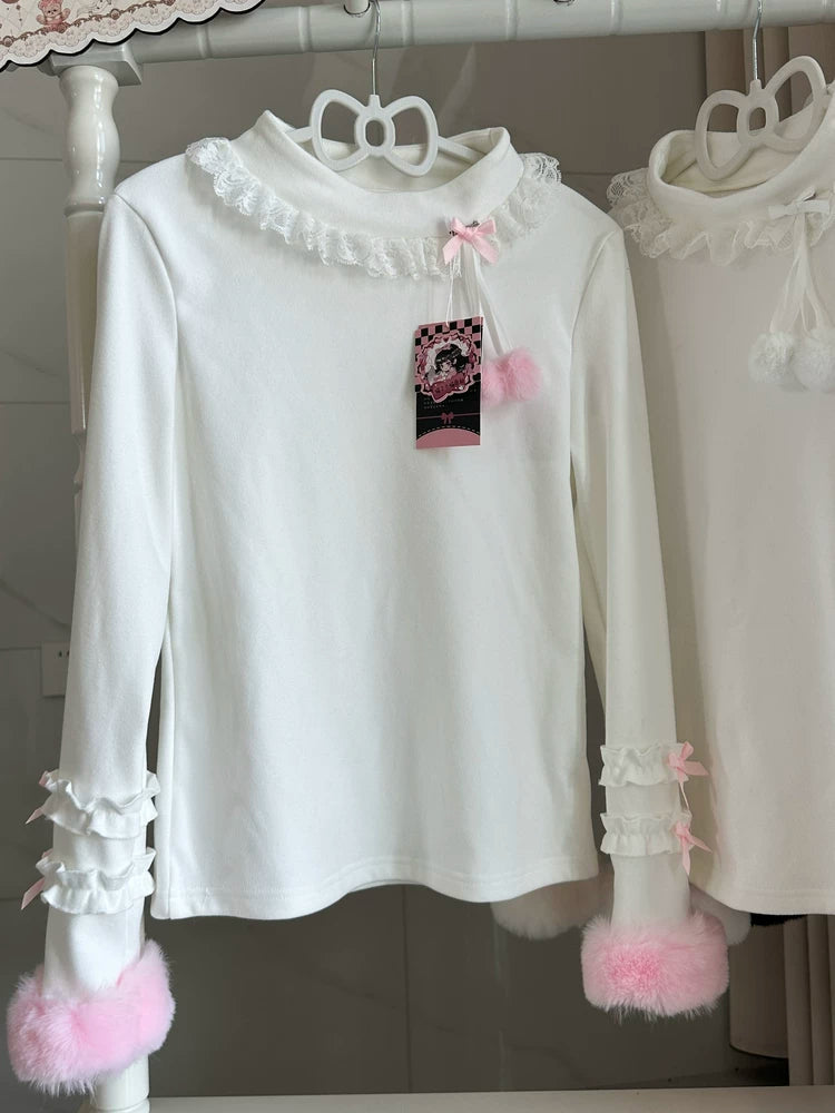 Cat Upon Cat Little Sweetheart Peter Pan Collar Winter Top — additional product view