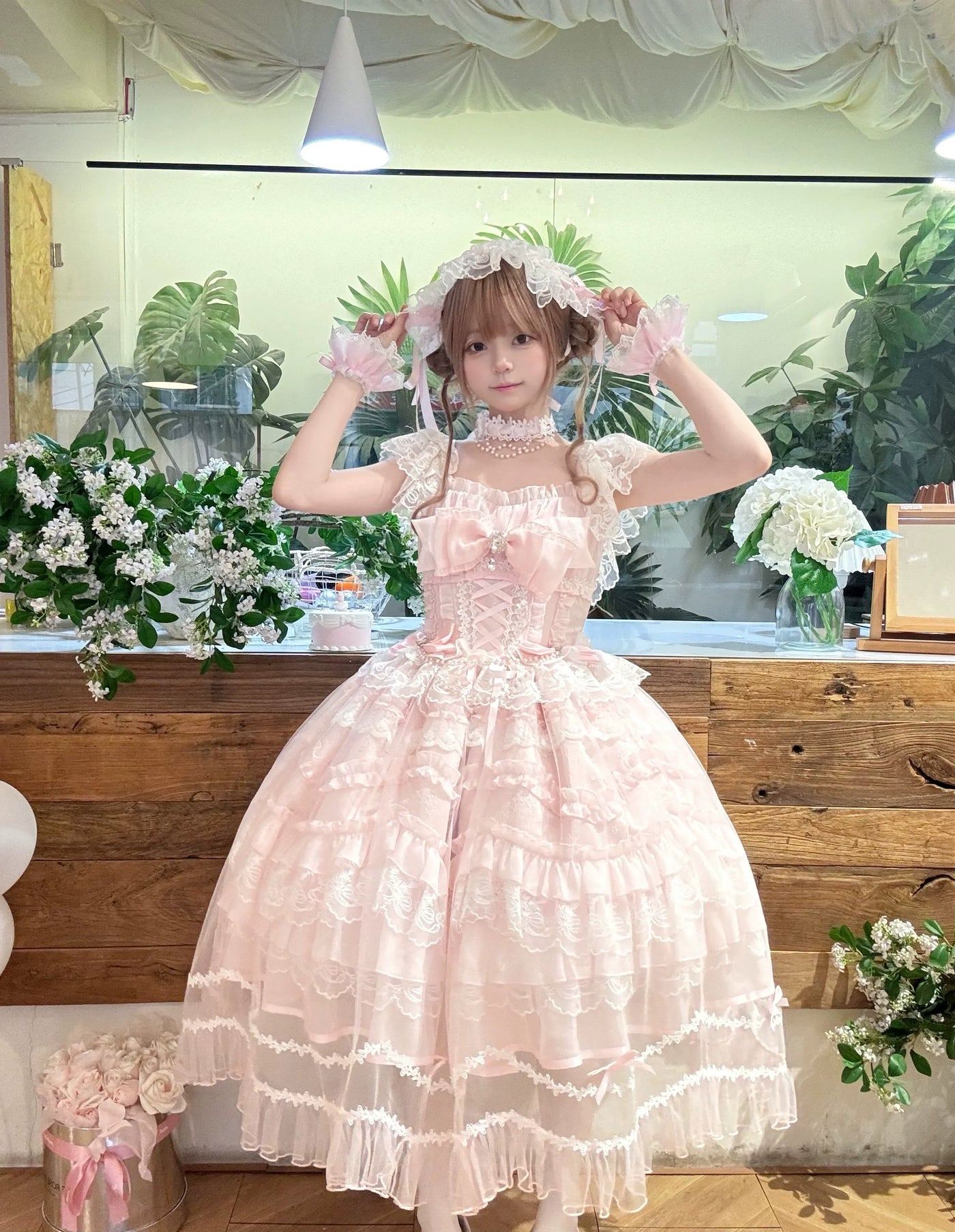 Sugar Girl - Eternal Vow - Wedding Lolita JSK, Detachable Overlay