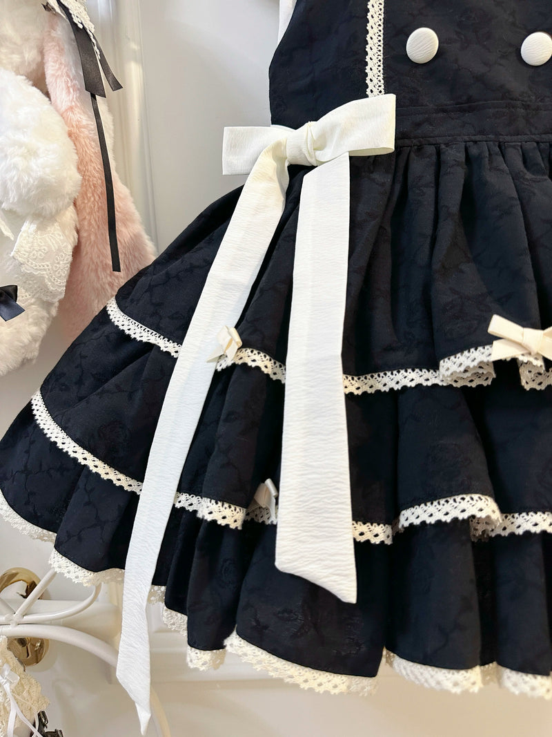 White Tea Story - Mianmian Ice - Three-tier 100% cotton lolita jumper
