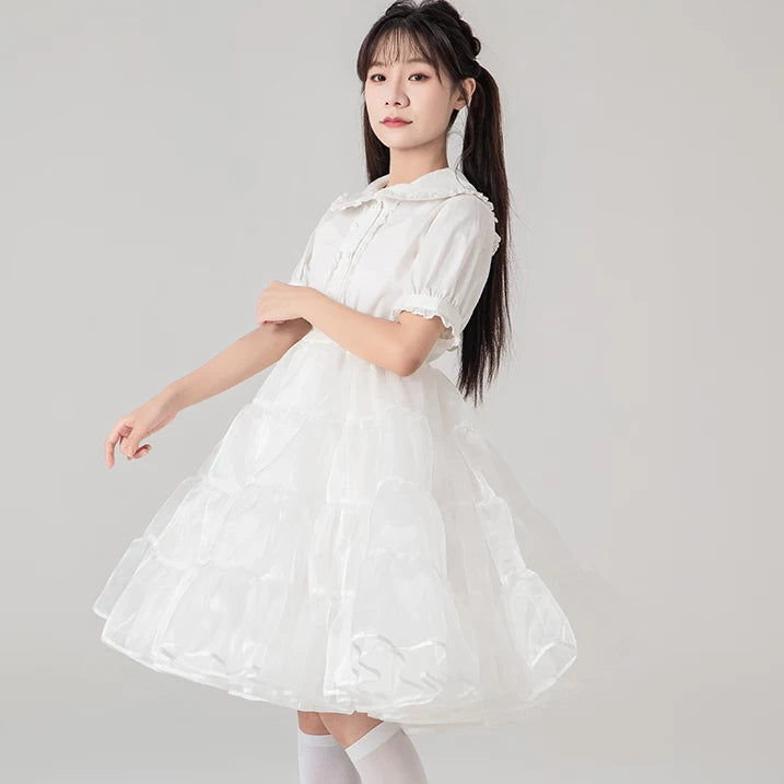 逸斓汀雨 - 多蓬度 汉服适用 无骨软纱裙撑 - 细节图 3